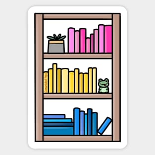 Subtle Pansexual Pride Bookcase Sticker